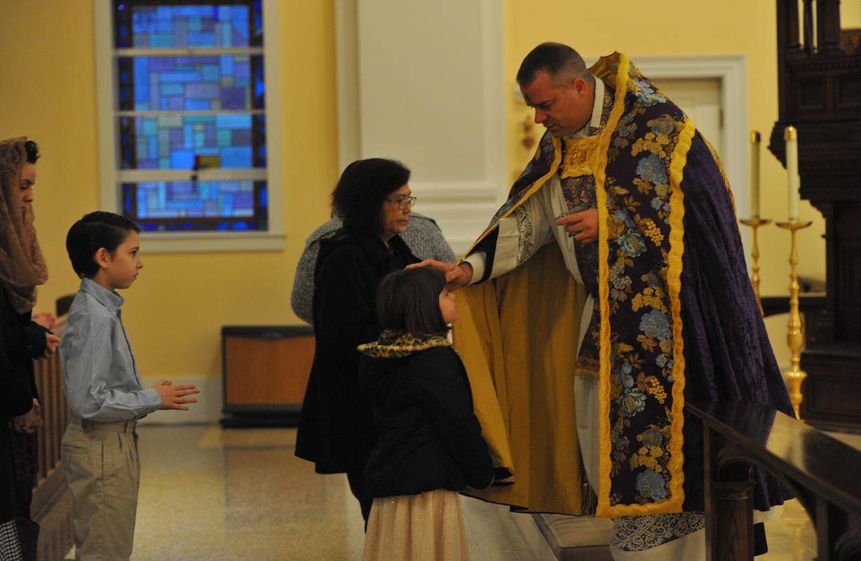 CHARLOTTE —Seminarians of St. Joseph College Seminary in Charlotte attended the 7 a.m. Ash Wednesday Latin Mass at St. Ann Parish. (Photos provided by Markus Kuncoro)