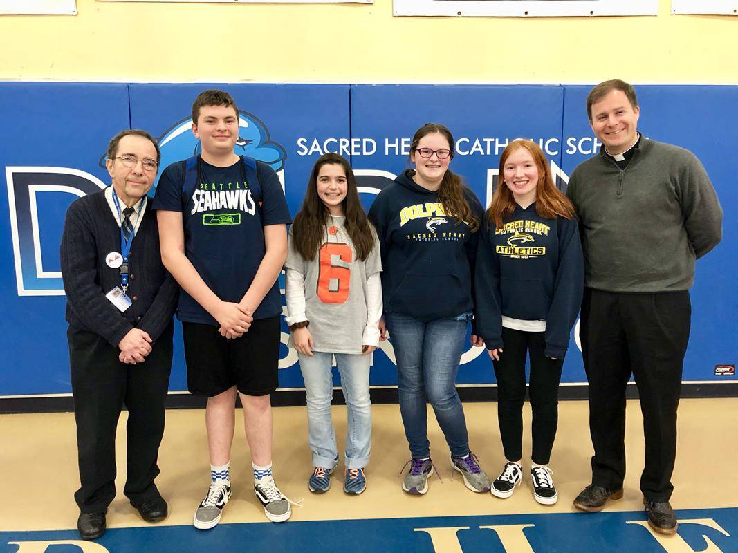 Catholic Schools Week at Sacred Heart included a recognizing community leaders and the Annual Bible Bowl Quiz. (Photos provided by Robin Fisher)