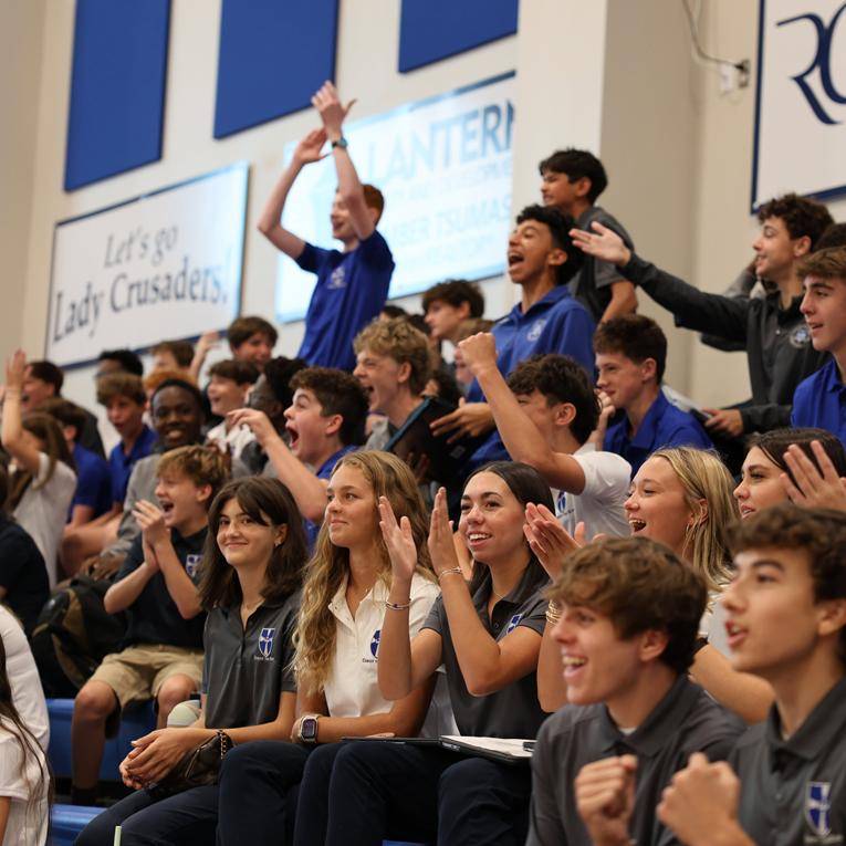 New students started their Christ the King High School adventure with new student orientation on Monday. 