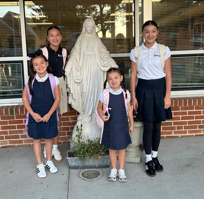 These four Immaculata sister span pre-K to eighth grade.