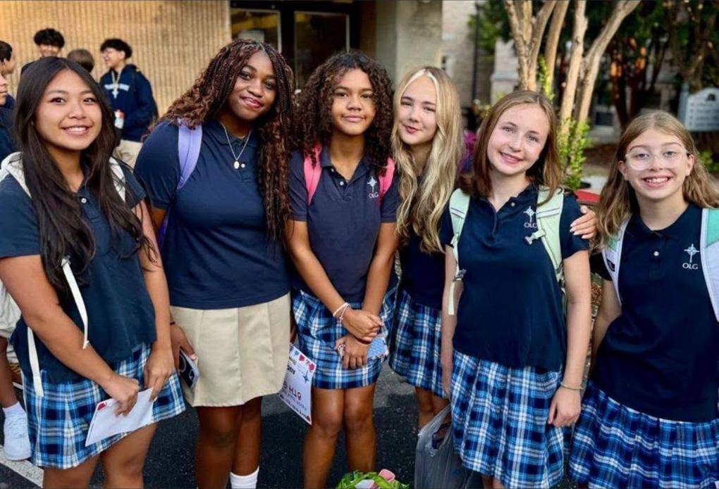 First day of school at Our Lady of Grace in Greensboro.