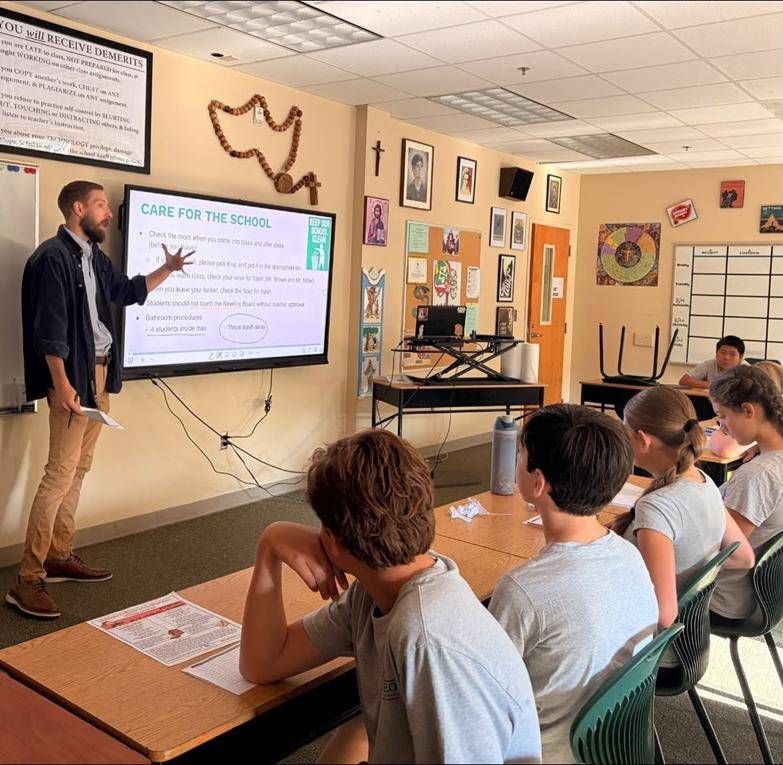 Learning is underway at St. Leo School in Winston-Salem.