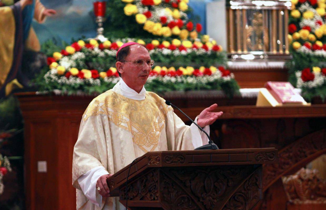 Bishop Peter Jugis gave the homily at Mass, encouraging the Syro-Malabar Catholics to spread the Gospel message from their new church to the wider community of Charlotte.