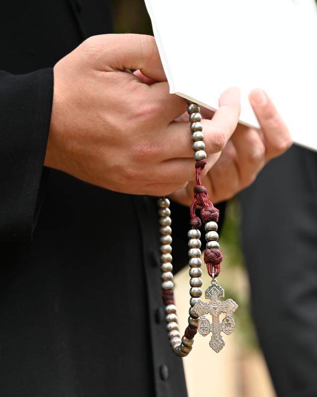 Life Chain outside St. Mark in Huntersville.