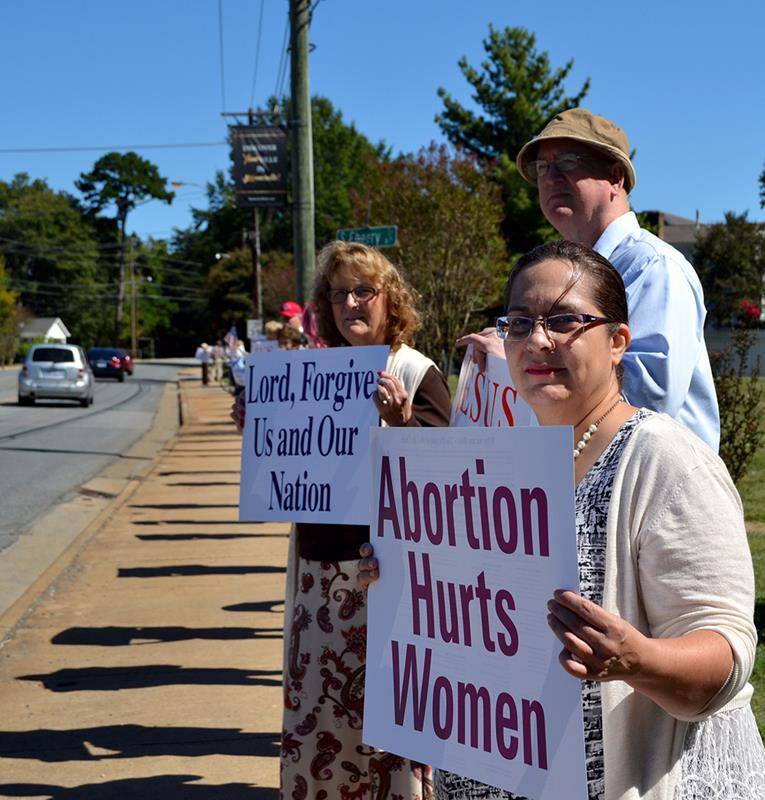 Faithful gather in Kernersville for Respect Life Sunday.