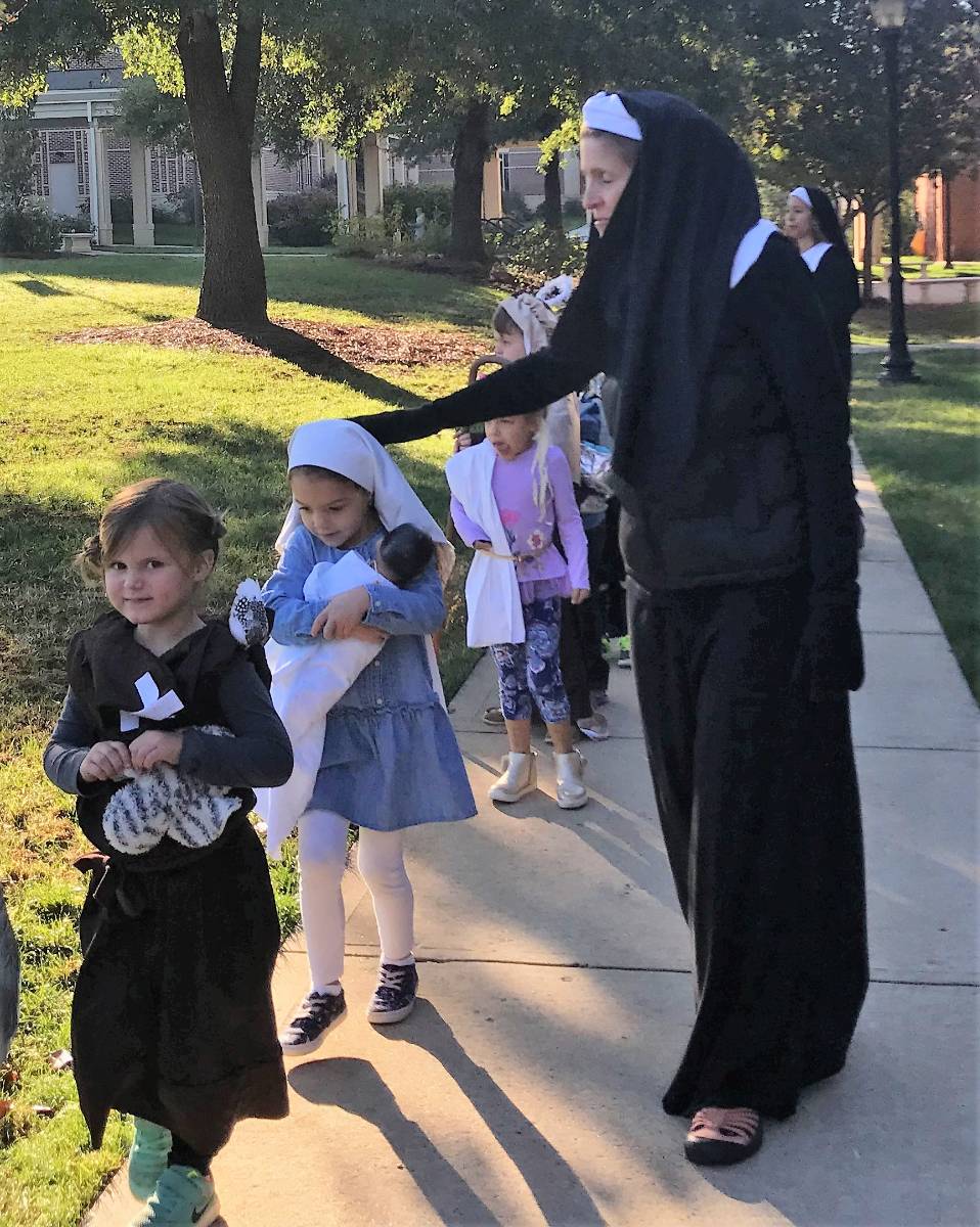 St. Mark Church preschoolers came to school today dressed in costume for All Saints Day. (Photos provided by Amy Burger)