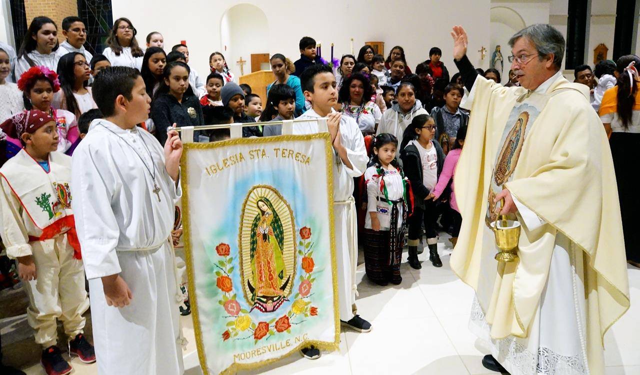 MOORESVILLE — St. Therese Parish celebrates of the feast of Our Lady of Guadalupe Dec. 12. (Photos by John Cosmas, Catholic News Herald)