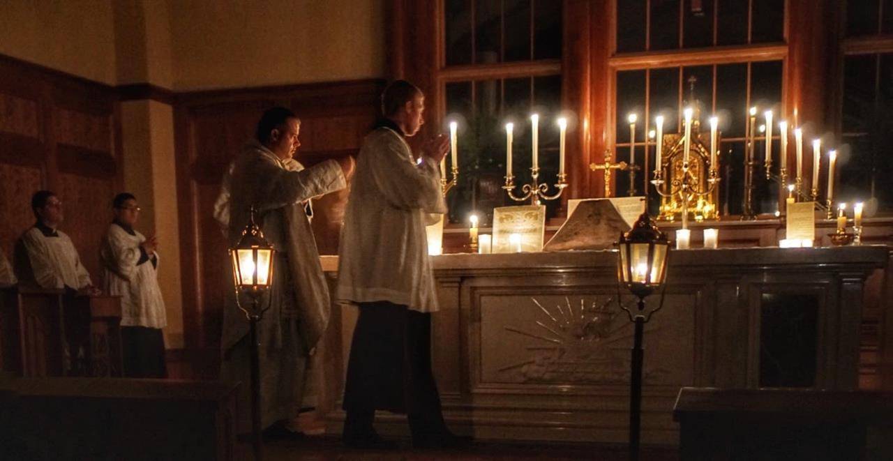 LINVILLE — Rorate Mass held early Dec. 16 at St. Bernadette Church. (Photos provided by Cindy S Giarrusso)