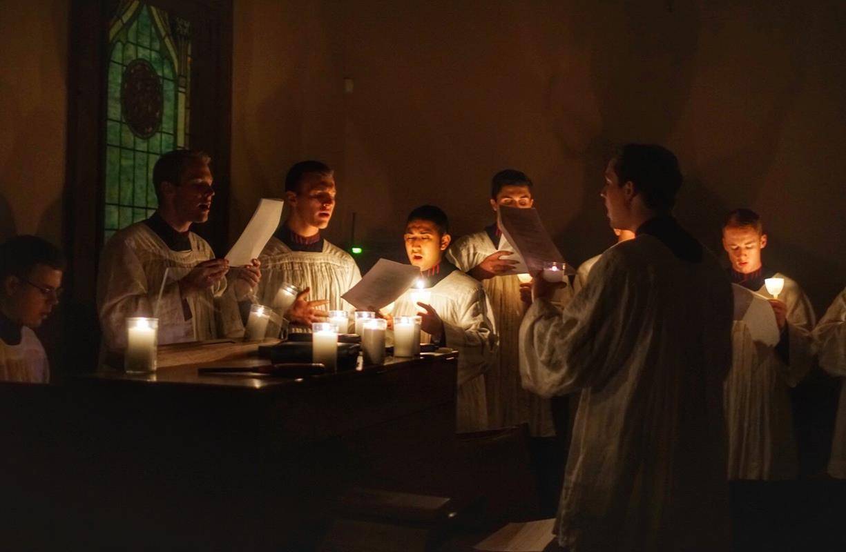 LINVILLE — Rorate Mass held early Dec. 16 at St. Bernadette Church. (Photos provided by Cindy S Giarrusso)