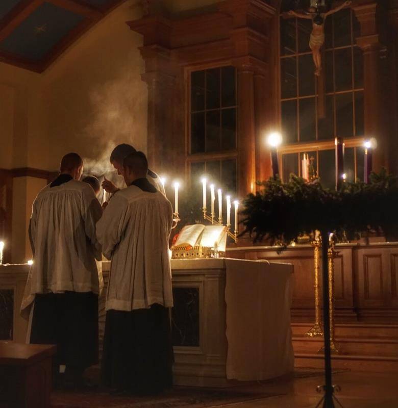 LINVILLE — Rorate Mass held early Dec. 16 at St. Bernadette Church. (Photos provided by Cindy S Giarrusso)