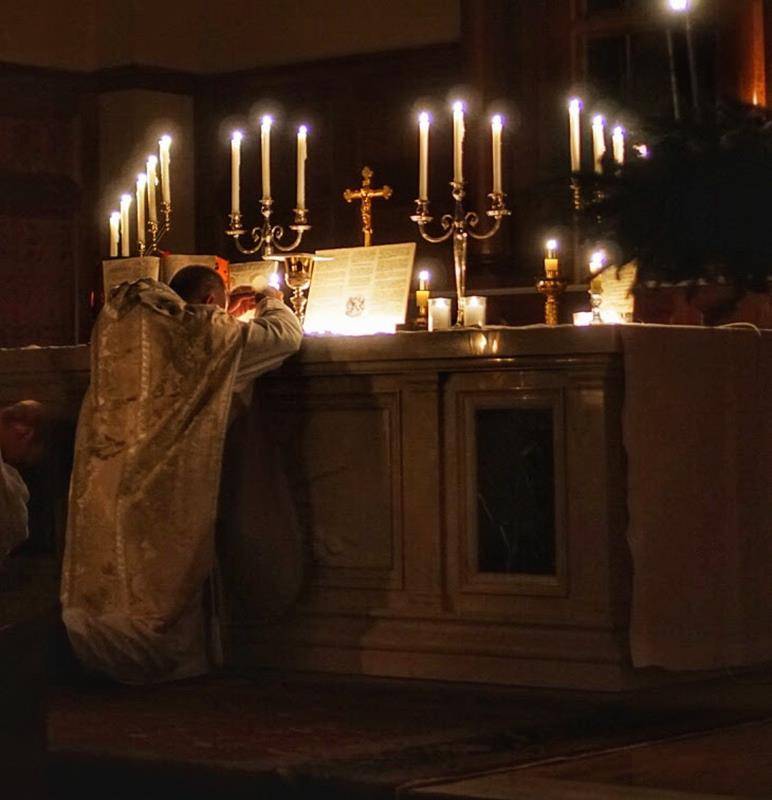 LINVILLE — Rorate Mass held early Dec. 16 at St. Bernadette Church. (Photos provided by Cindy S Giarrusso)
