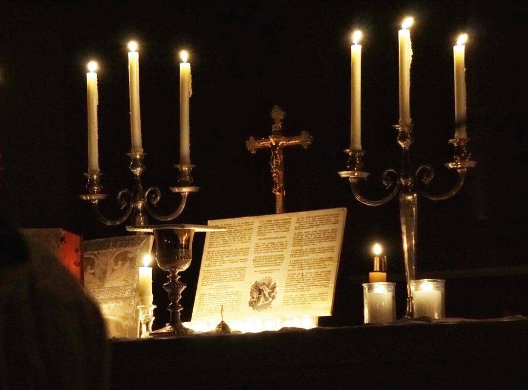 LINVILLE — Rorate Mass held early Dec. 16 at St. Bernadette Church. (Photos provided by Cindy S Giarrusso)