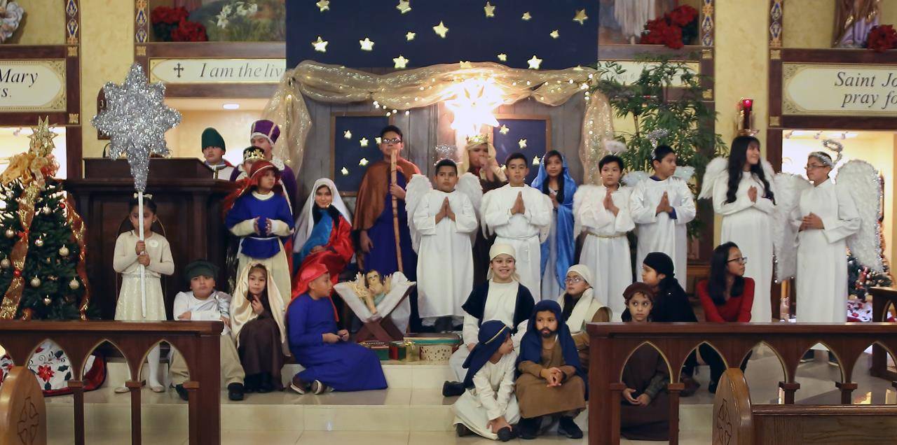Children of the Hispanic community of Immaculate Conception Church Forest City performed La Pastorela Dec. 23. La Pastorela is a dramatization comprised of song and dialogue about the journey of shepherds to Bethlehem to meet the newborn Jesus. 