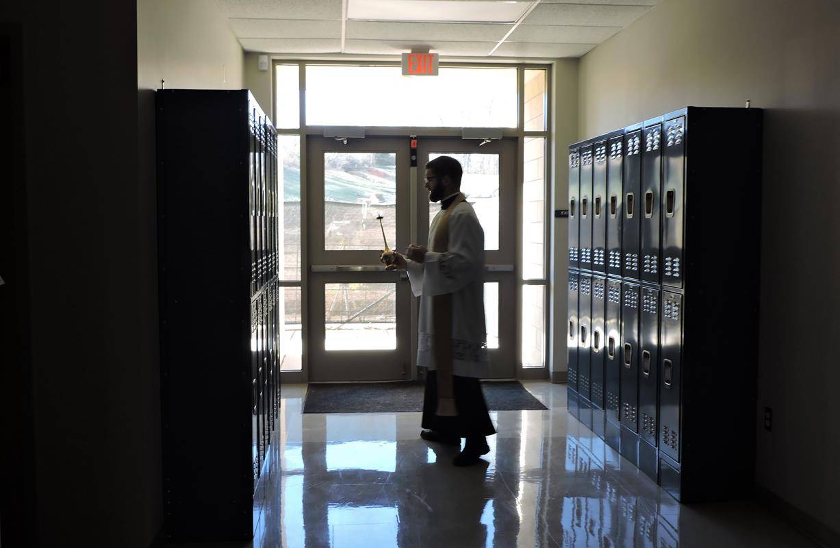 HUNTERSVILLE — All of the doors of St. Mark Church, Family Center, St. Mark School and Christ the King School. (Photos provided by Amy G. Burger) 