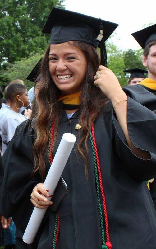 Emily at graduation.