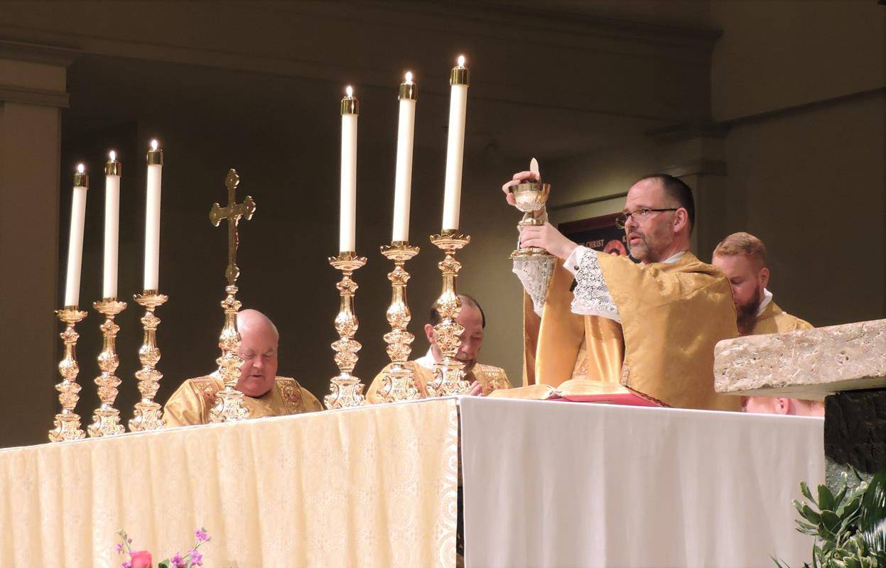 Easter Vigil at St. Mark Church in Huntersville. (Photo provided by Amy Burger) 