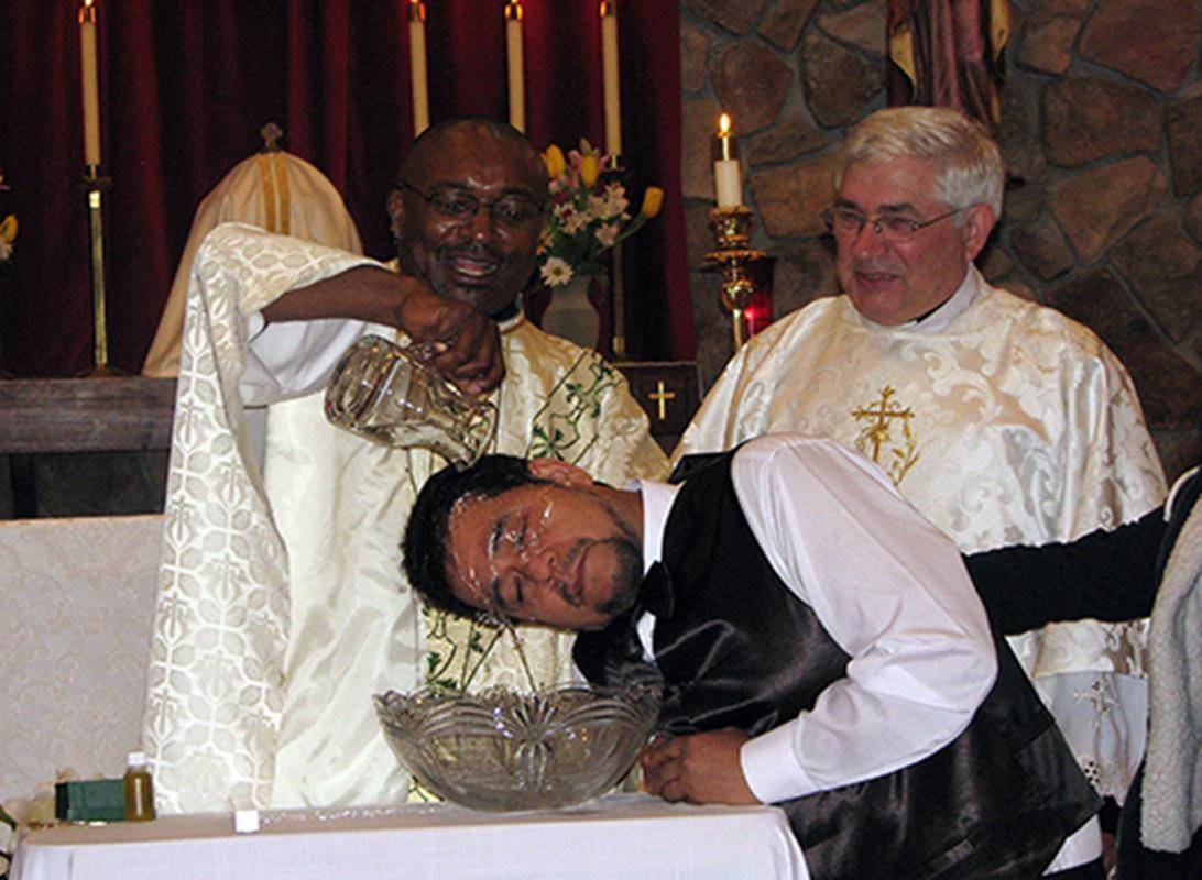 Good Shepherd Mission in King welcomed seven people into the Church at the Easter Vigil (Photo by Annette Tenny, correspondent)