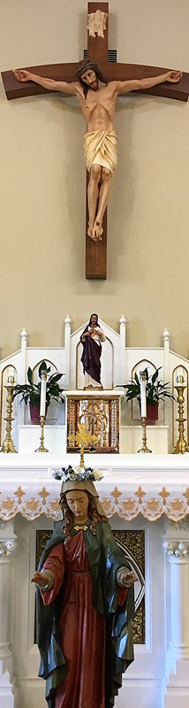 JEFFERSON — A statue of Mary was crowned at St. Francis of Assisi Church. (Patrick Hession | Catholic News Herald)
