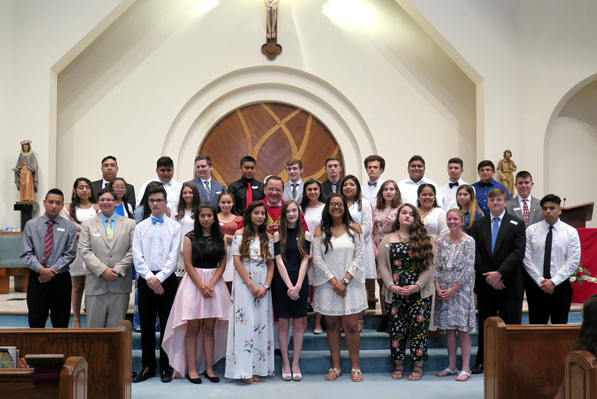 STATESVILLE — On May 16, Father Thomas J. Kessler confirmed 32 young people at St. Philip the Apostle Church.