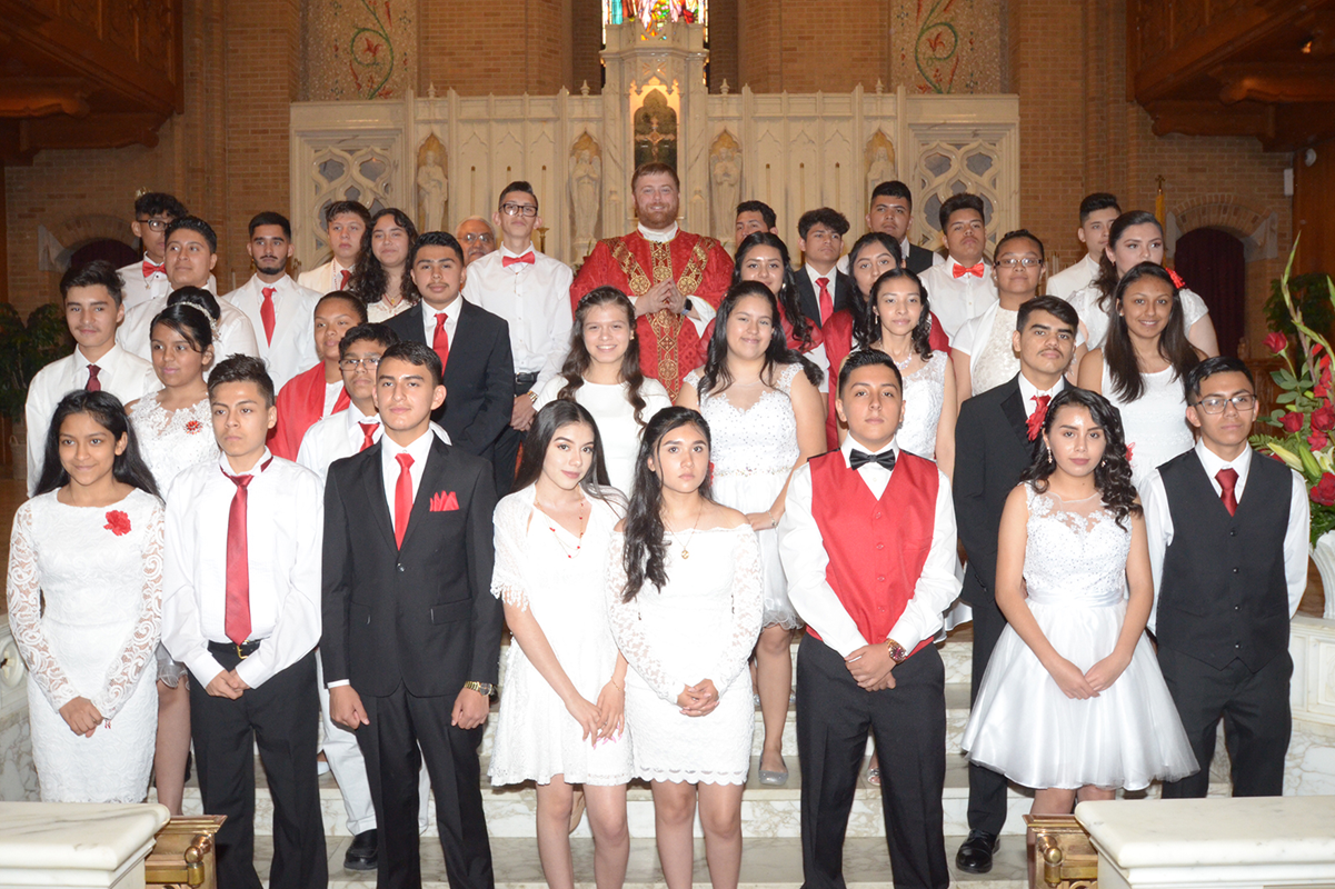 GREENSBORO — Several young men and women received the sacrament of confirmation May 26 at Our Lady of Grace Church.