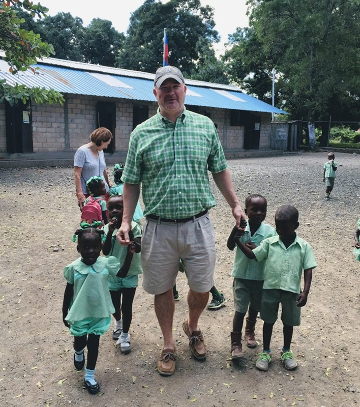 Haiti - school children with Bryant Brewer (Copy)