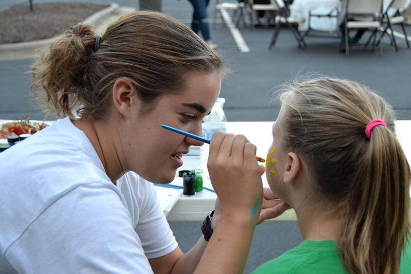 KERNERSVILLE — Many parishioners attended the annual Parish Festival Sept. 29, hosted by the Youth Ministry teens at Holy Cross Church. The festival included face painting, carnival-style games, a bounce house, a petting zoo, a DJ and lots of prizes and f