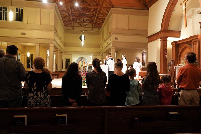 HUNTERSVILLE — A Mass of Remembrance was offered at St. Mark Church Nov. 2. (Photos by Amy Burger)