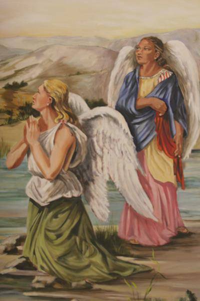 “Hear again from the Book of Revelation, ‘I looked again and heard the voices of many angels who surrounded the throne and the living creatures and the elders. 