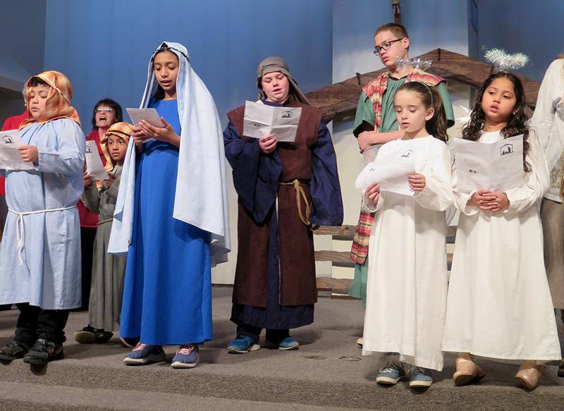 STATESVILLE — Children from St. Philip the Apostle Church performed the story of the Nativity in their annual Christmas pageant Dec. 16. (Photo provided by Connie Ries) 