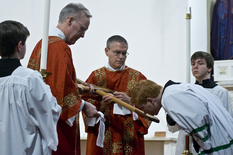 CHARLOTTE — Stations of the Cross and Veneration of the Cross at St. Patrick Cathedral. (Photo provided by James Sarkis)