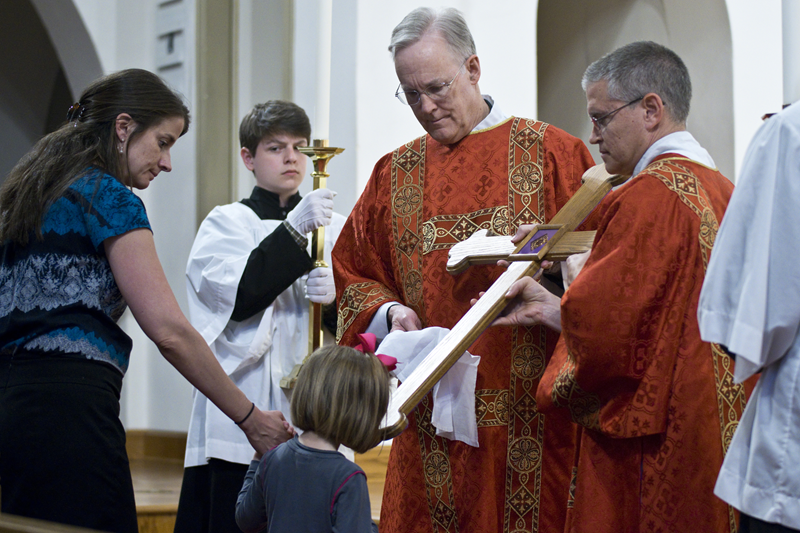 CHARLOTTE — Stations of the Cross and Veneration of the Cross at St. Patrick Cathedral. (Photo provided by James Sarkis)