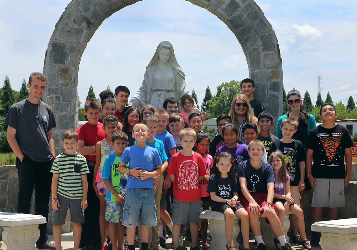 FOREST CITY — Twenty-six children attended Totus Tuus at Immaculate Conception Church July 7-12. This year’s theme focused on learning about the sacraments and the sorrowful mysteries of the rosary, besides fun activities including water games. The Totus 
