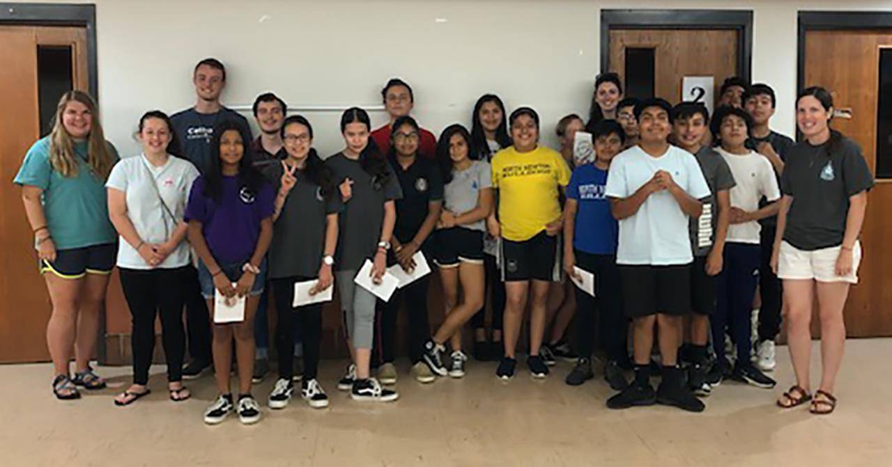 NEWTON — Children and teenagers at St. Joseph Church in Newton also took part in Totus Tuus this summer. (Photos by Kara Thorpe Antonio | Catholic News Herald)