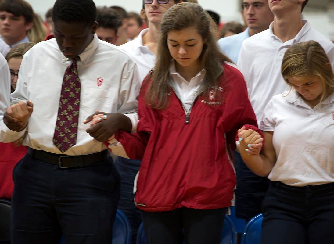 Mass held at Charlotte Catholic High School