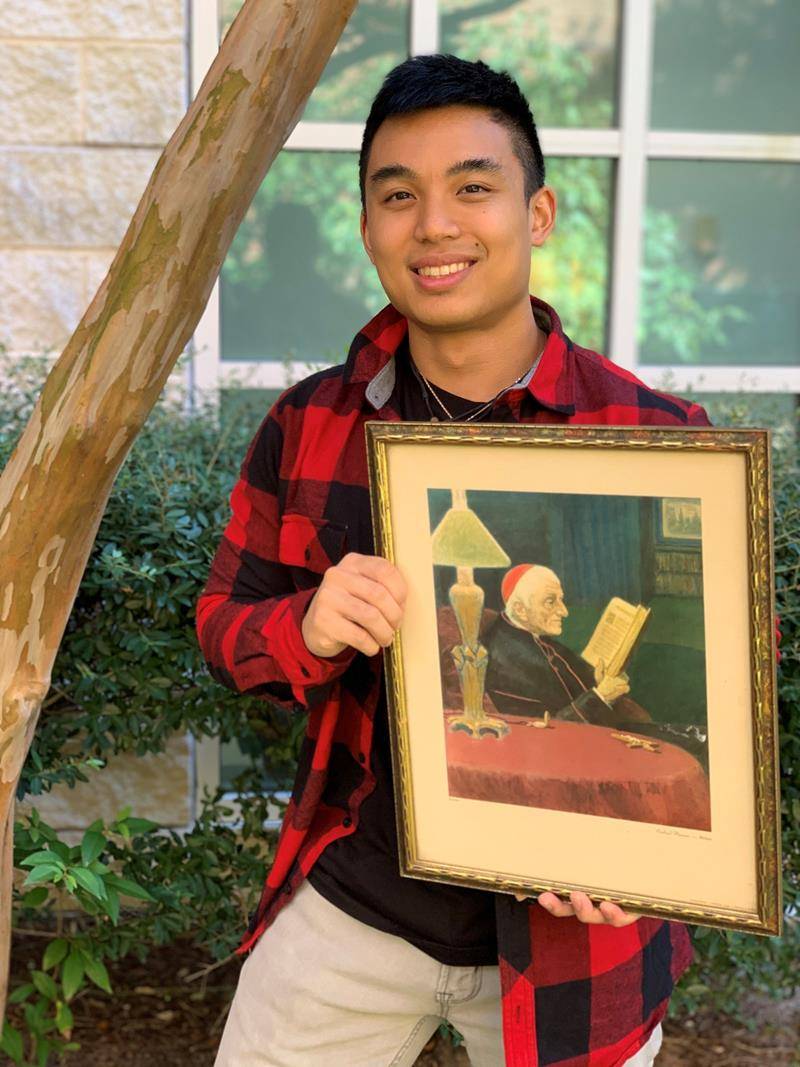 student with Newman picture (Copy)