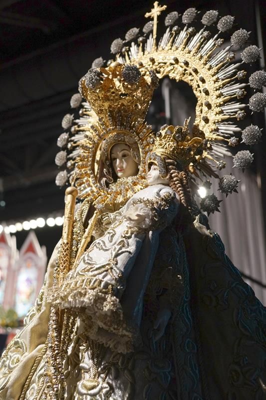 This statue of Mary and the Infant Jesus graces the sanctuary at each Eucharistic Congress