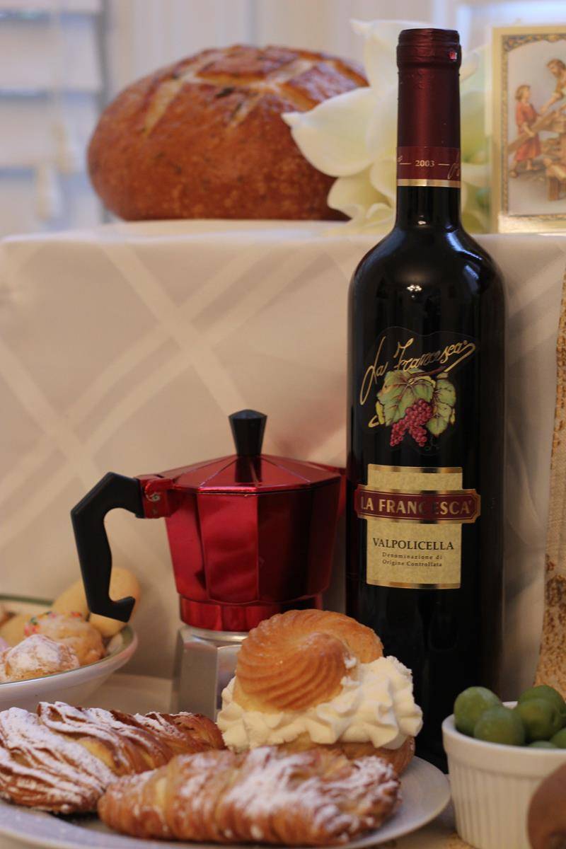 pic 6 sweets w wine and little coffee pot copy