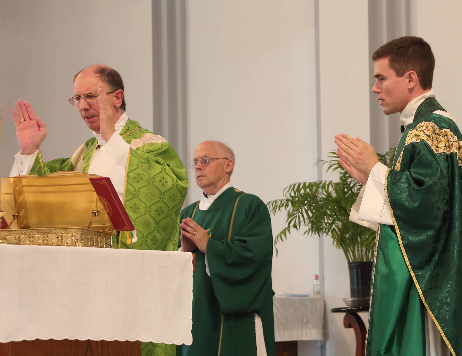 Father Ascik concelebrated the Aug. 1 Mass with Bishop Jugis.
