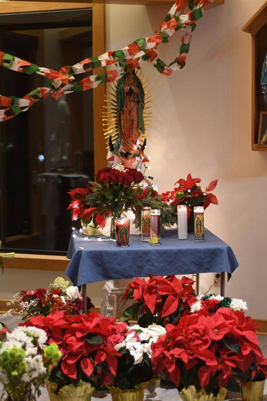 Our Lady of Guadalupe celebrations also were held at St. Elizabeth Church in Boone. (Photo by Amber Mellon)