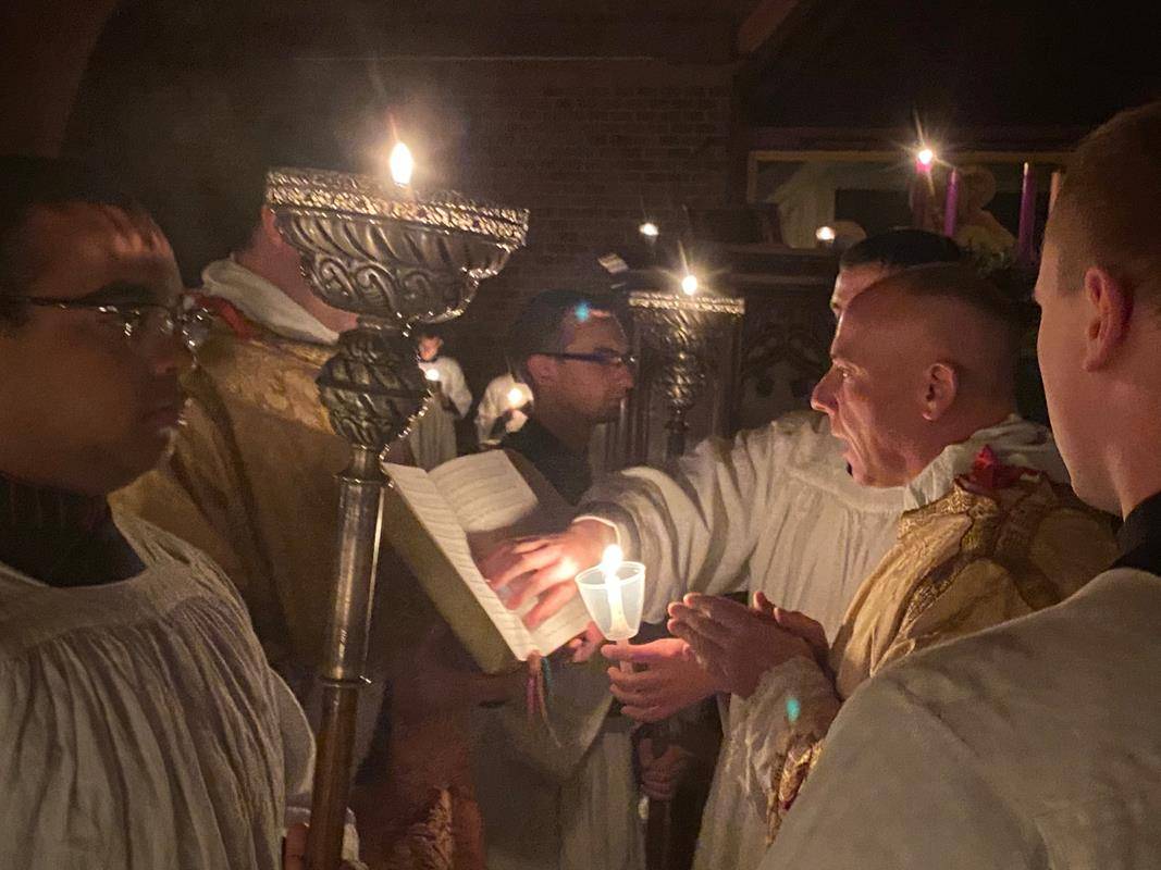 St. Joseph College Seminary took part in the special liturgy at St. Thomas Aquinas Church in Charlotte Dec. 4  (Photo via Facebook)