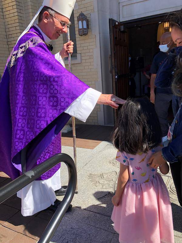 Bishop Peter Jugis celebrated Mass on Ash Wednesday at St. Patrick Cathedral. (Photos by SueAnn Howell, Catholic News Herald) 