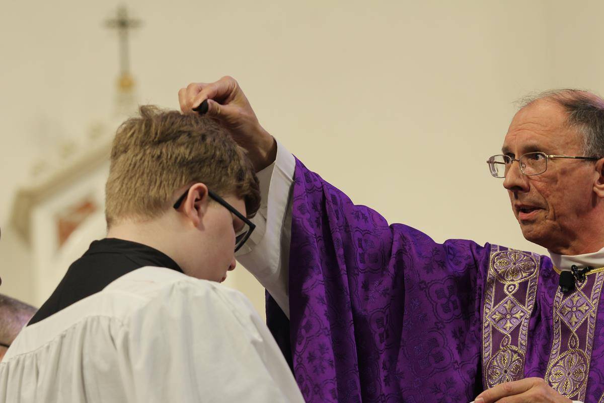Bishop Peter Jugis celebrated Mass on Ash Wednesday at St. Patrick Cathedral. (Photos by SueAnn Howell, Catholic News Herald) 