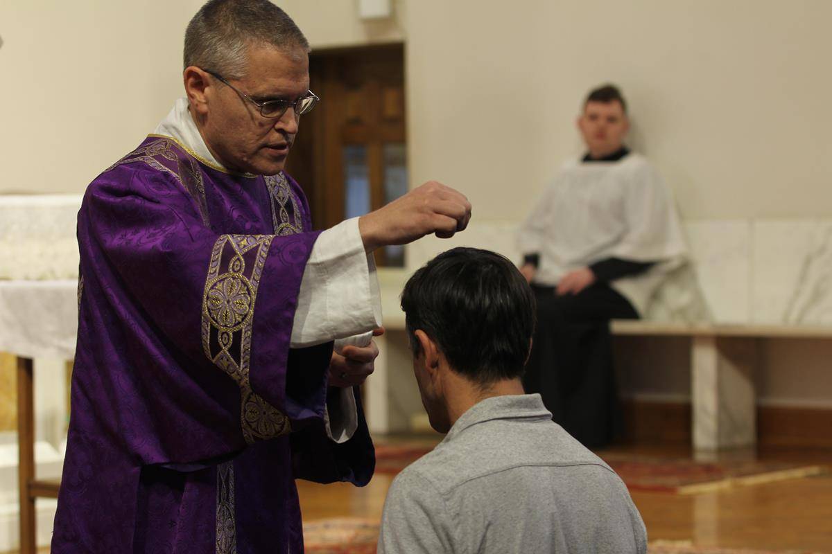 Bishop Peter Jugis celebrated Mass on Ash Wednesday at St. Patrick Cathedral. (Photos by SueAnn Howell, Catholic News Herald) 