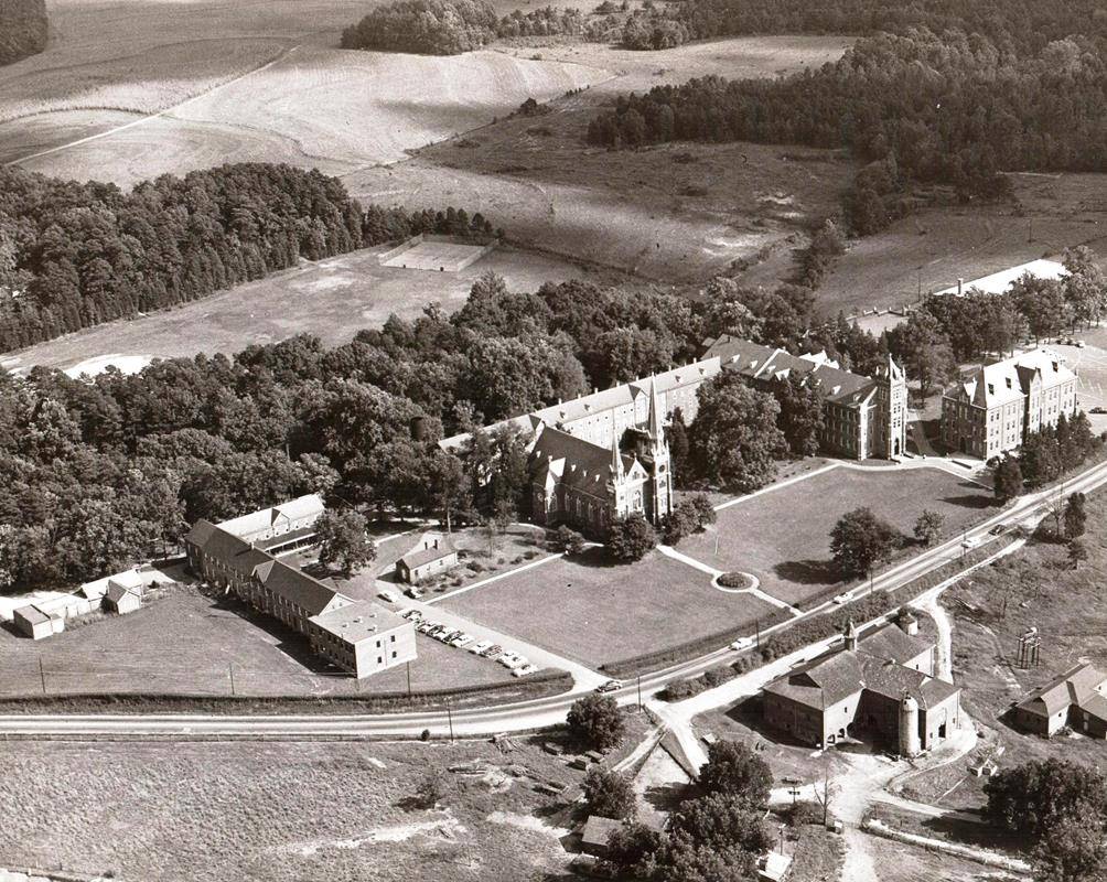 Belmont Abbey aerial photo