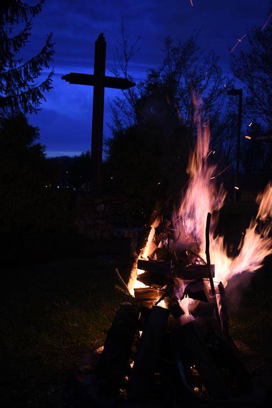Easter fire at St. Elizabeth Church in Boone (Photos by Amber Mellon)