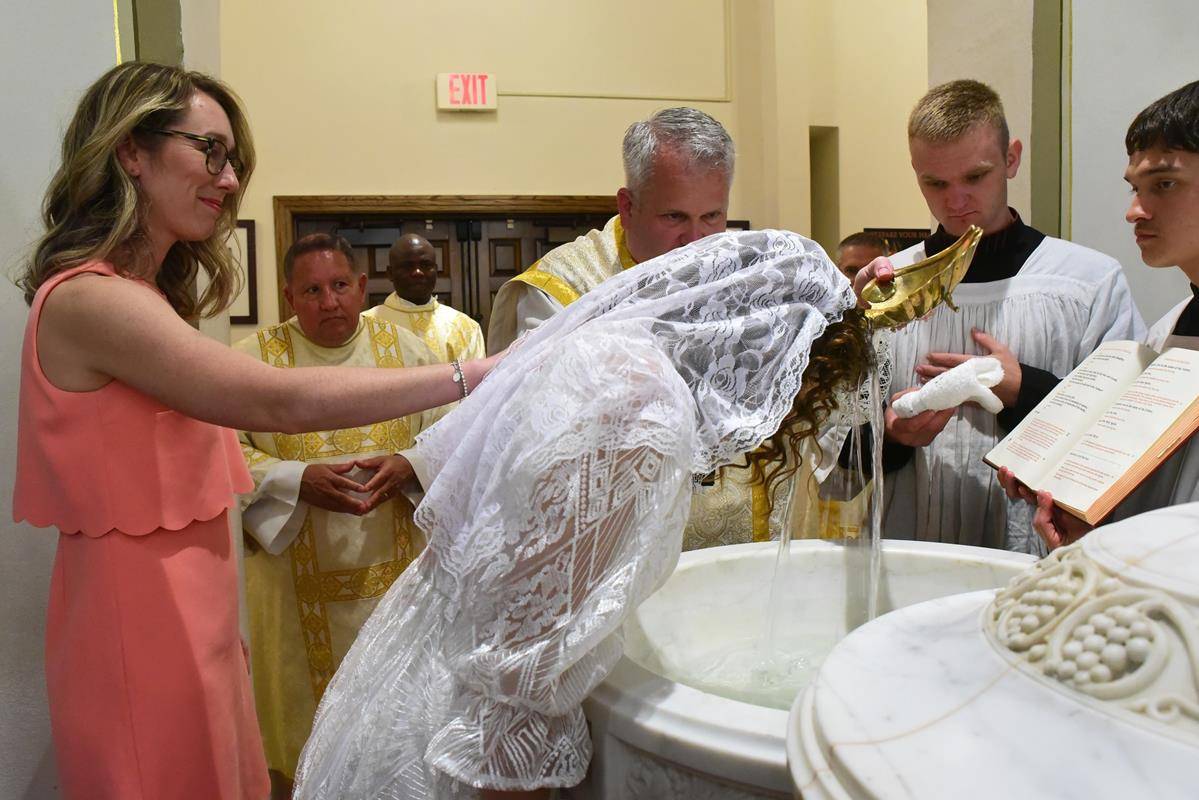 Easter Vigil at St. Patrick Cathedral. (Photos by James Sarkis)