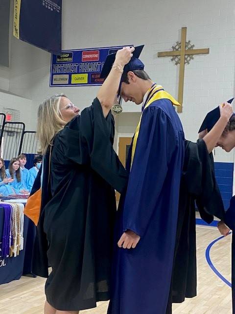 Seniors at Bishop McGuinness High School received awards and recognition May 26 at the annual Class Awards Day.