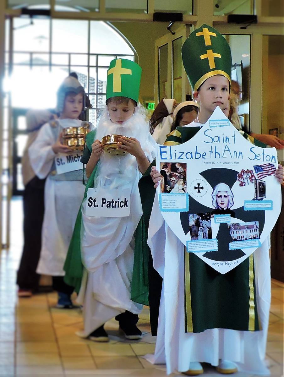 St Mark School students dress for All Saints Day