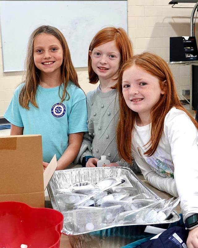 St. Mark Church assembled kits for parishioners to use to bless their homes.