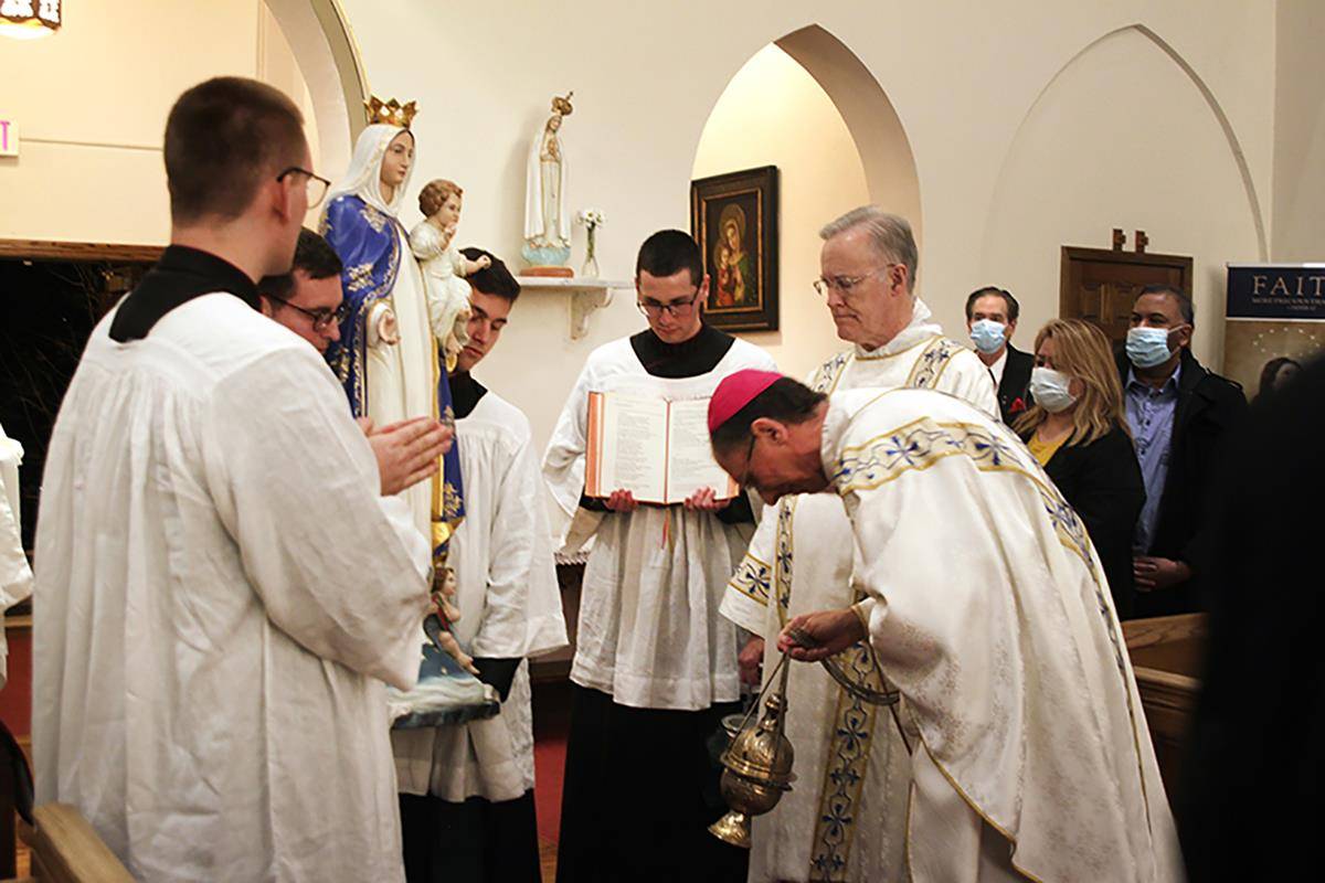 50th anniversary opening Mass statue blessed (Copy)